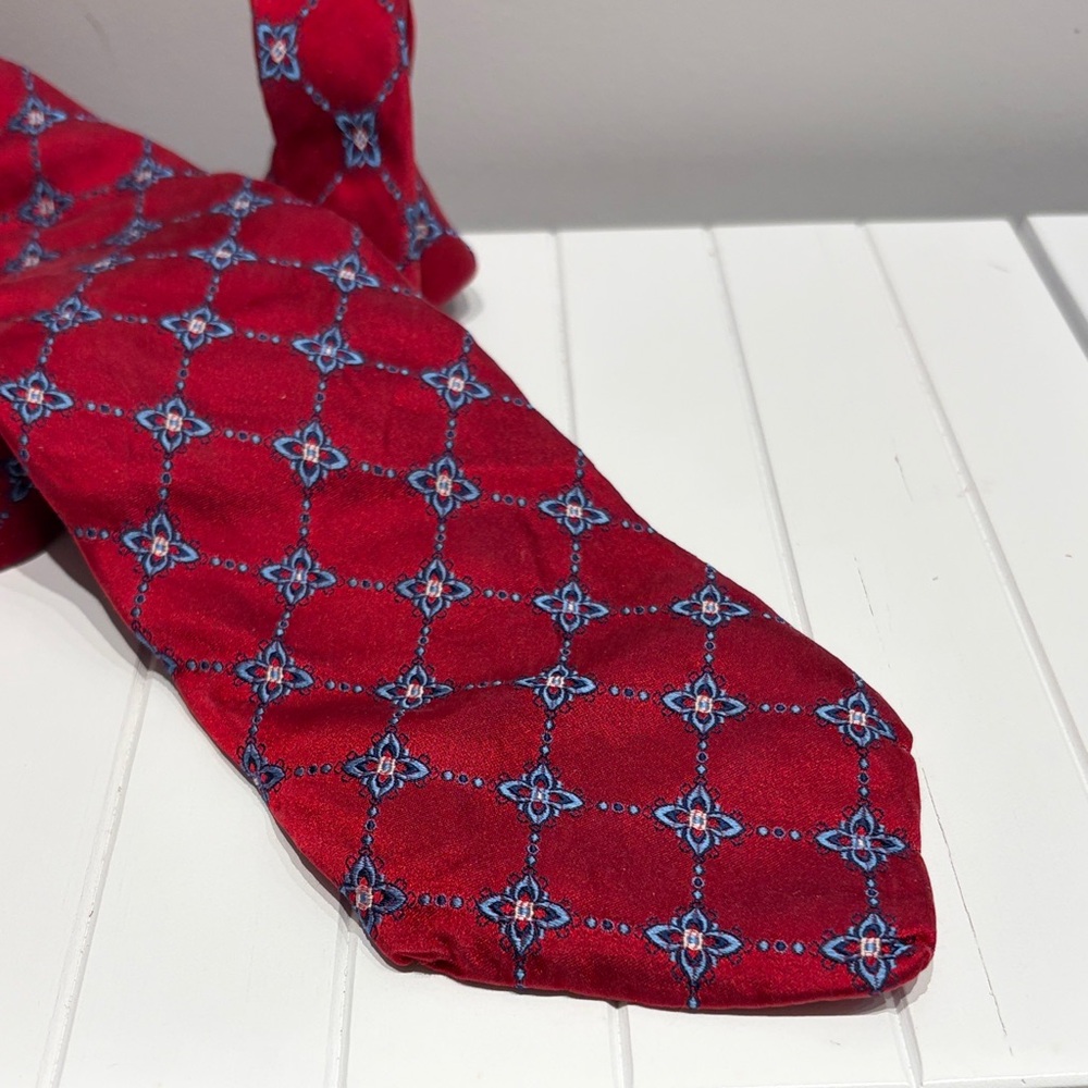 Robert Talbott Red Patterned Extra-long Silk Tie - image 2